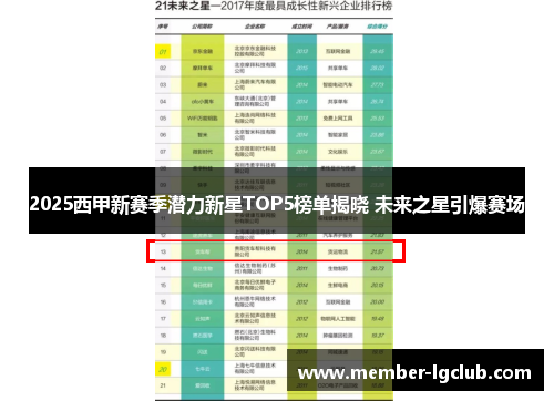 2025西甲新赛季潜力新星TOP5榜单揭晓 未来之星引爆赛场